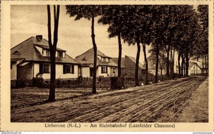 CPA Lieberose in Brandenburg, Am Kleinbahnhof, Laasfelder Chaussee