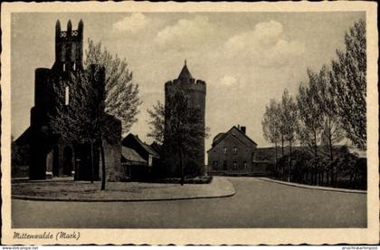 CPA Mittenwalde Brandenburg, Ortspartie, Konditorei Cafe Sparr