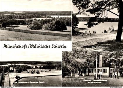 CPA Münchehofe Müncheberg, Ferienheim Schau ins Land, Jugendherberge Erich Weinert, Klobichsee