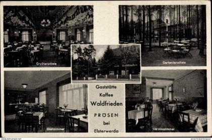 CPA Prösen Röderland Brandenburg, Gaststätte Waldfrieden, Inh. Reinhold Deutschmann