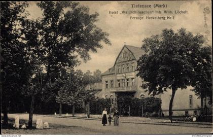 CPA Tiefensee Werneuchen in der Mark, Hotel Waldschlösschen