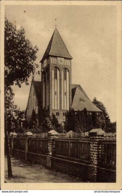 CPA Welzow Niederlausitz, Lutherkirche, Westfront
