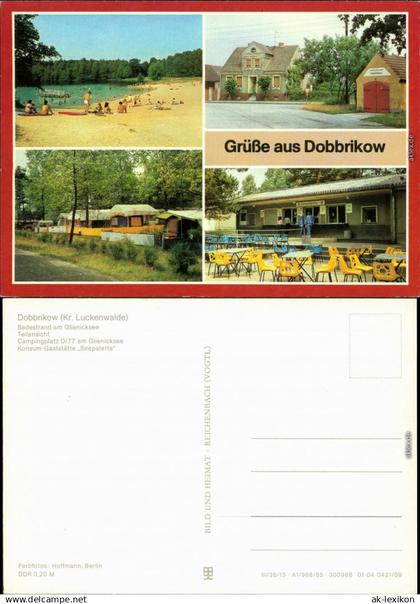 Dobbrikow Nuthe Urstromtal Badestelle am Glienicksee, T  1985