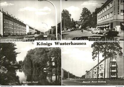 Koenigs-Wusterhausen Goethestrasse Notta Kanal Bahnhofsstrasse Heinrich Heine Si