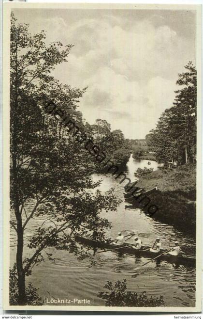 Löcknitz-Partie - Ruderer - Verlag L. Bernsee Erkner