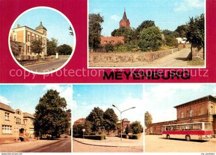 Meyenburg Prignitz Rathaus Blick von Bergstrasse Hotel Germania Th?lmann-Breitsc
