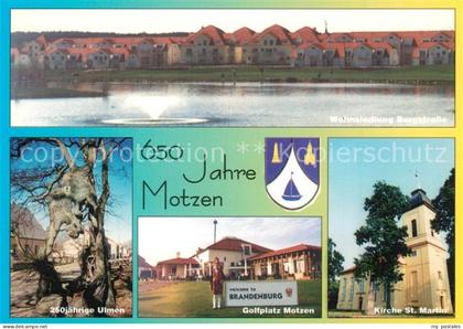 Motzen Mittenwalde Mark Wohnsiedlung Bergstrasse 250jaehrige Ulmen Golfplatz Kir
