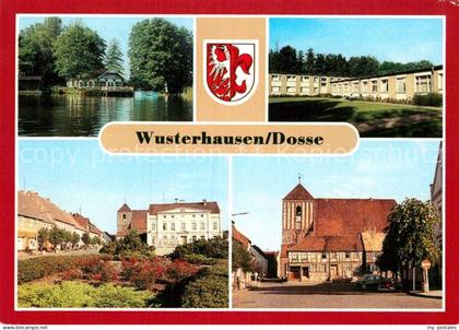 Wusterhausen Dosse Anglerheim Ferienheim des Zahnradwerkes Pritzwalk Marktplatz