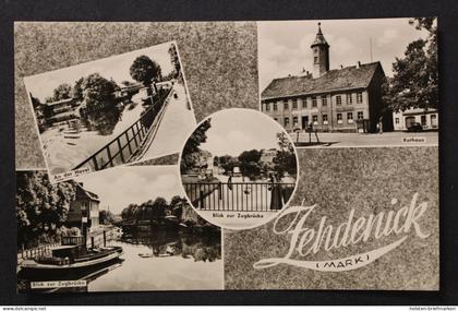 Zehdenick, an der Havel, Rathaus, Blick zur Zugbrücke