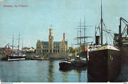 Allemagne Bremen Breme der freihafen port bateau
