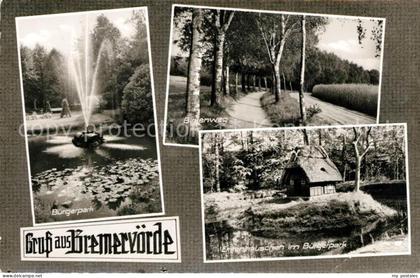 Bremervoerde Buergerpark Entenhaeuschen Birkenweg Baumallee