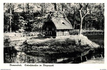 Bremervoerde Entenhaeuser im Buergerpark