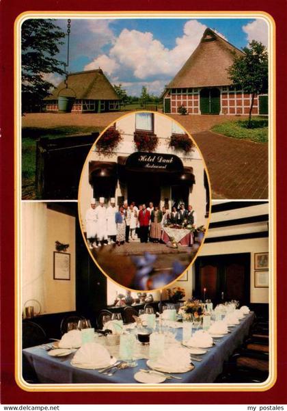 Bremervoerde Hotel-Daub Restaurant Reetdach Fachwerk Personal Gastraum Bahnhofst