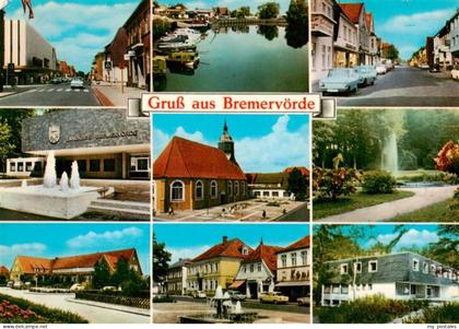Bremervoerde Teilansichten Kirche Springbrunnen Parkanlagen