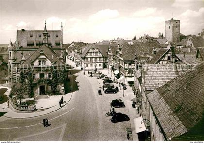 Bretten Baden Hauptstrasse mit Rathaus