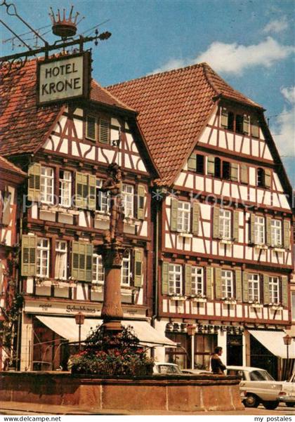 Bretten Baden Hotel Krone Marktplatz Brunnen