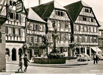 Bretten Baden Marktplatz Brunnen