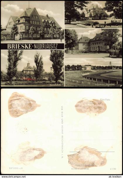 Brieske Senftenberg (Niederlausitz) DDR  u.a. mit Klubhaus 
Stadion 1966