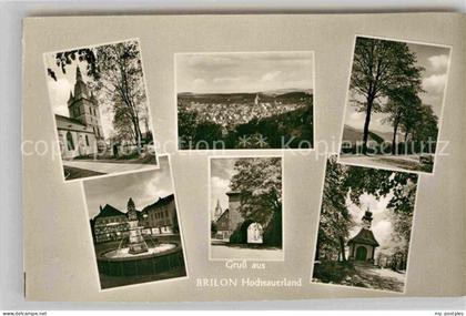 Brilon Hochsauerlandkreis NRW Propsteikirche Panorama Str Brilon Kump Derkere To