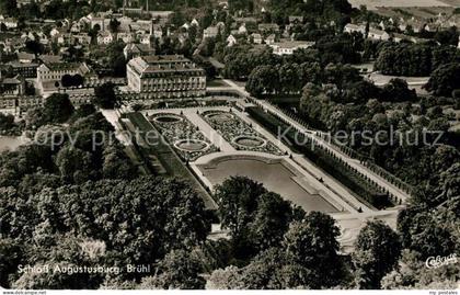 Bruehl Rheinland Schloss Augustusburg Fliegeraufnahme