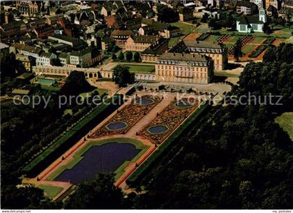 Bruehl Rheinland Schloss Augustusburg Fliegeraufnahme