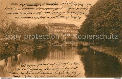 Bruehl Rheinland Schloss mit Parkanlagen
