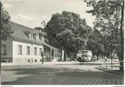 Berlin-Buch - HO-Gaststätte Schloßkrug - Bus - Doppeldecker - Foto-Ansichtskarte - Verlag H. Sander Berlin