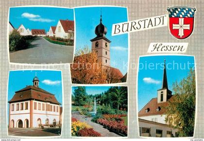 Buerstadt Strasse Rathaus Kirche Park