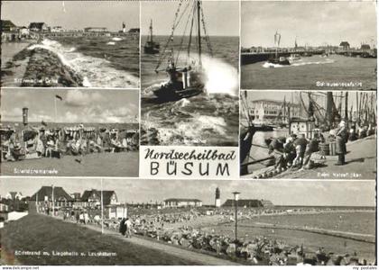 Buesum Nordseebad Buesum Promenade Schleuse Turm x 1963