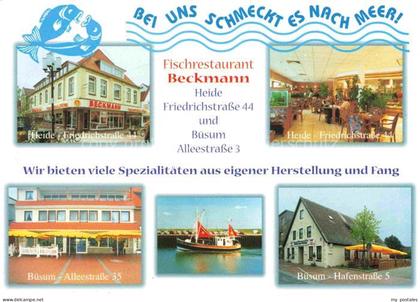 BueSUM Nordseebad Fischrestaurant Beckmann Heide Friedrichstrasse Buesum Alleest