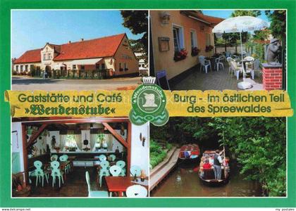 Burg Spreewald Brandenburg Wendenstube Gaststaette Café Spreewald Kahnfahrt Krem