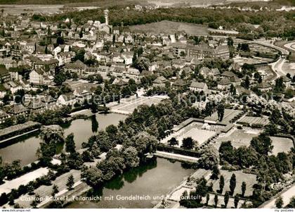 Castrop-Rauxel Fliegeraufnahme Stadtgarten Gondelteich Badeanstalt