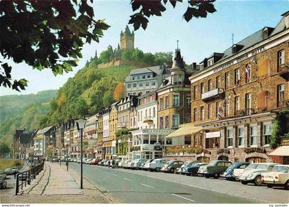 Cochem Kochem Mosel Moselpromenade und Burg Cochem