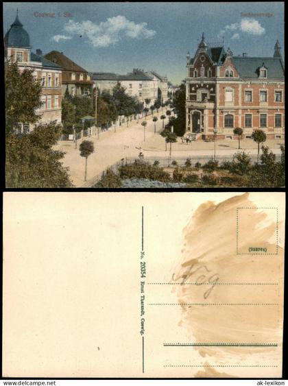 Ansichtskarte Coswig (Sachsen) Sachsenstraße 1916