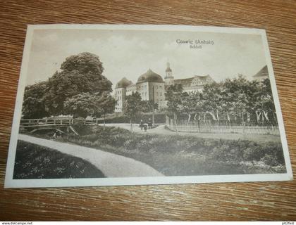 alte AK - Coswig in Anhalt , 1921 , Schloß ,  Ansichtskarte !!