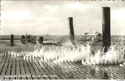 Cuxhaven Nordseebad Cuxhaven Sturmflut