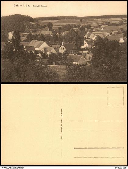 Ansichtskarte Dahlen Ortsteil Zissen 1913