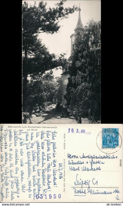 Ansichtskarte Schmannewitz-Dahlen Kirche 1956