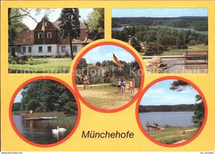 Muenchehofe Hoppegarten Jugendherberge Erich Weinert Campingplatz Blick vom Scha