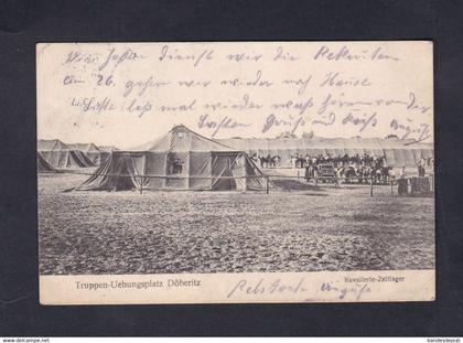 AK Truppen Uebungsplatz Döberitz Kavallerie Zeltlager  ( 54517