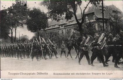 ! alte Ansichtskarte Truppenübungsplatz Döberitz, Musikkorps, Militaria, MILITAIRE, 1916