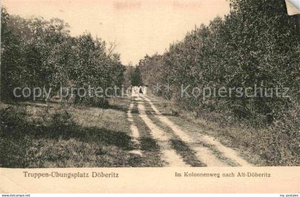 Doeberitz Truppenuebungsplatz Kolonnenweg nach Alt Doeberitz