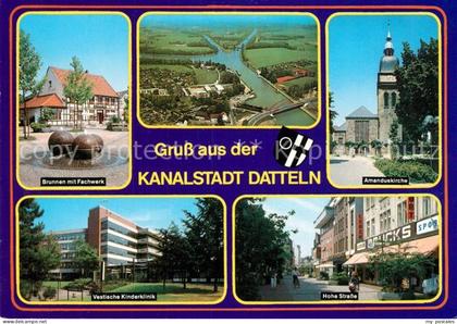 Datteln Brunnen Fachwerk Amanduskirche Vestische Kinderklinik