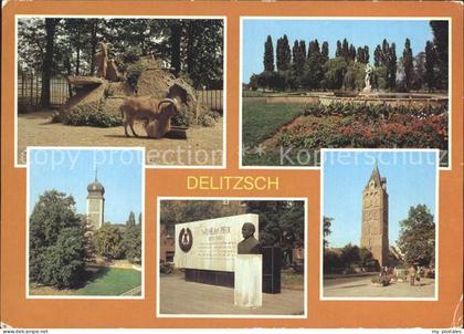 Delitzsch Brunnengruppe Genesung Schloss Wilhelm Pieck Ehrenmal Breiter Turm