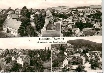 Demitz-Thumitz Panorama Teilansichten Schwerpunkt der Granitindustrie