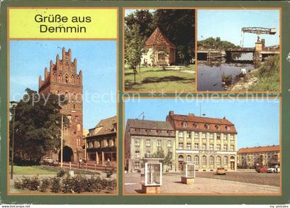 72120513 Demmin Mecklenburg Vorpommern Tor Bruecke Demmin