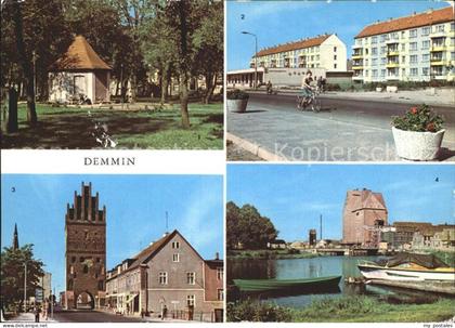 Demmin Mecklenburg Vorpommern Marienhain Neubauten Markt Luisentor Hafen