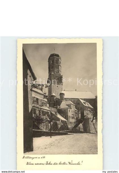 Dillingen Donau Neujahrskarte
