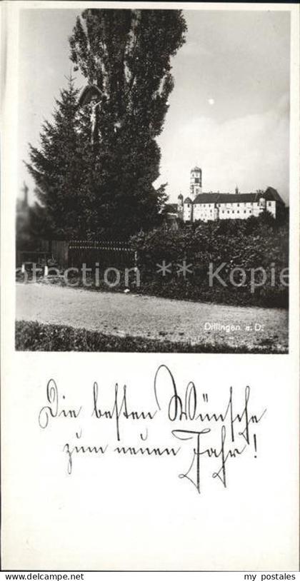 Dillingen Donau Neujahrskarte