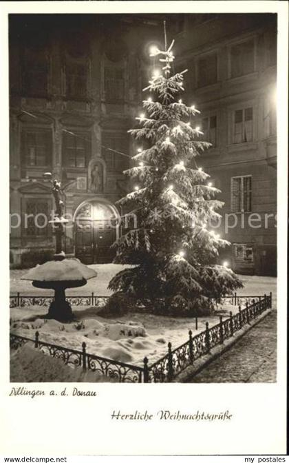 Dillingen Donau Weihnachtskarte Baum